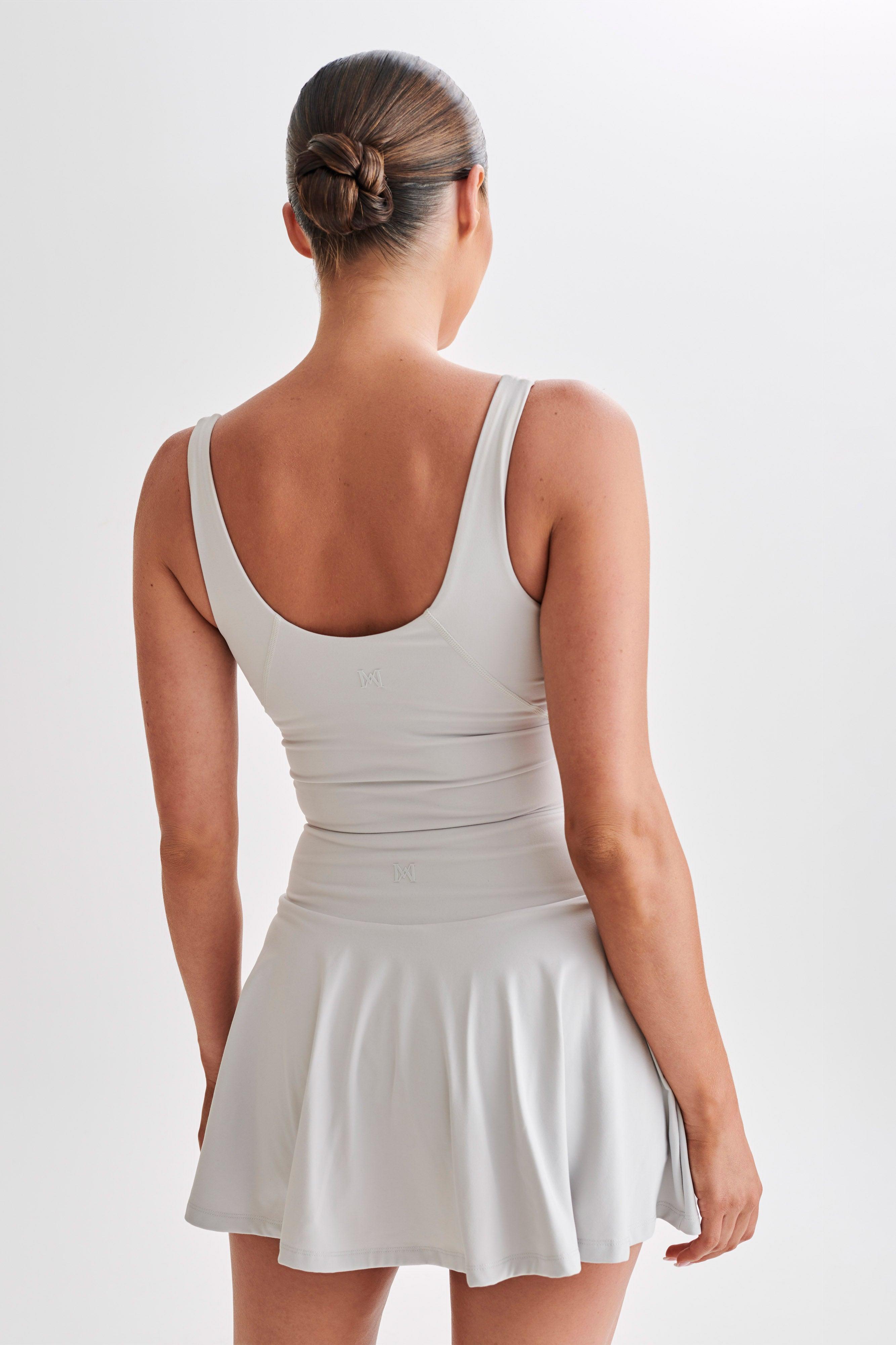 Nadine Yoga Top - Ice Grey Product Image