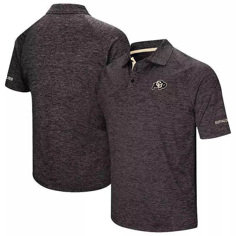 Mens Black Colorado Buffaloes Down Swing Polo Product Image