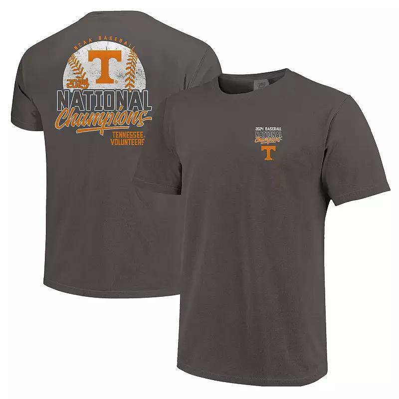 Youth Gray Tennessee Volunteers 2024 NCAA Mens Baseball College World Series Champions Comfort Colors Distressed T-Shirt, Boys Product Image