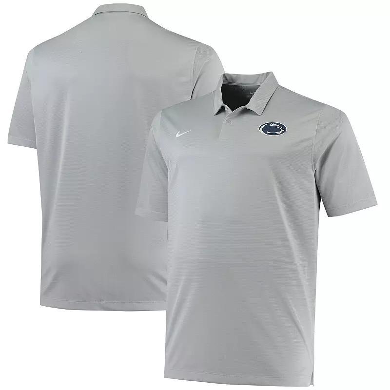 Mens Nike Heathered Gray Penn State Nittany Lions Big and Tall Performance Polo Shirt Product Image