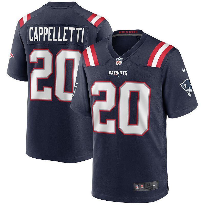 Mens Nike Gino Cappelletti Navy New England Patriots Game Retired Player Jersey - Navy Product Image