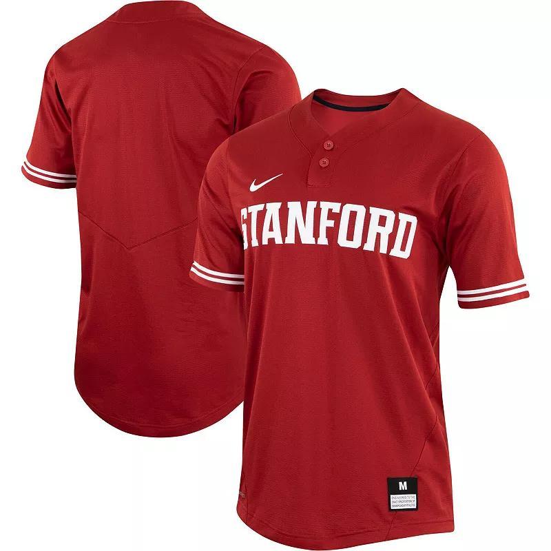 Mens Nike Stanford Cardinal Two-Button Replica Baseball Jersey Product Image