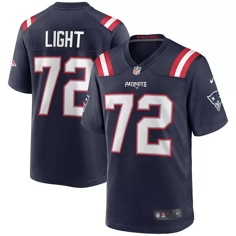 Mens Nike Matt Light New England Patriots Game Retired Player Jersey Blue Product Image