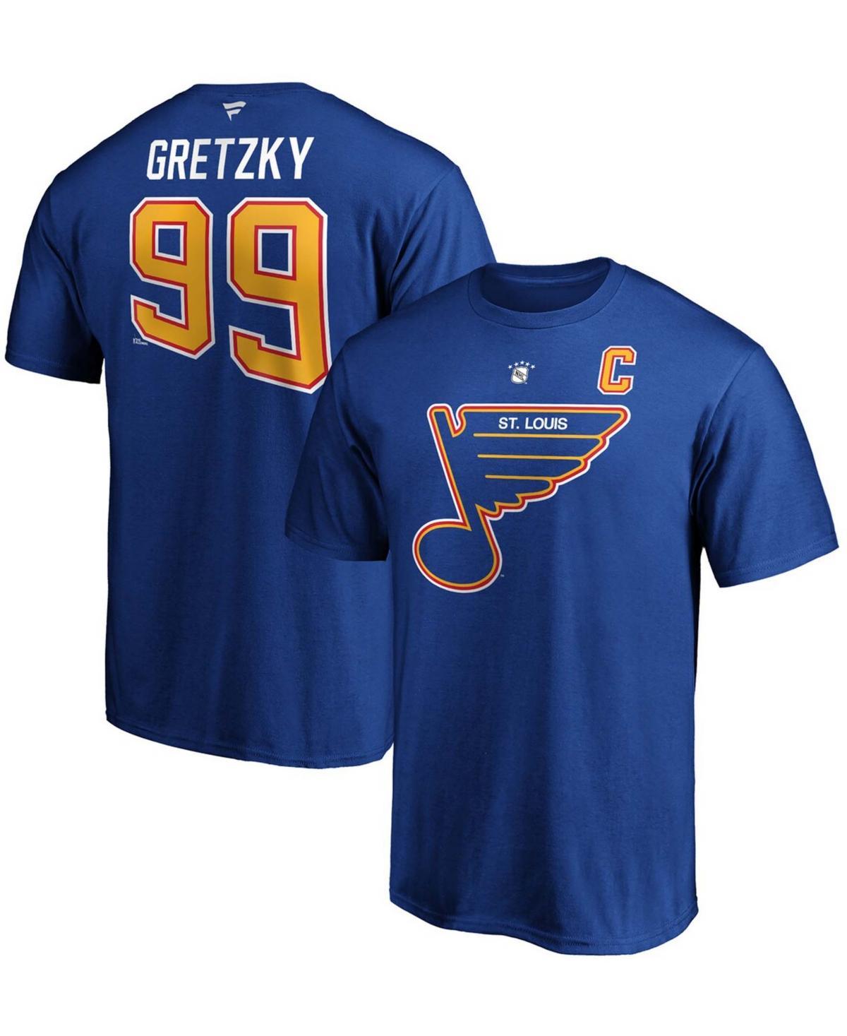 Mens Fanatics Branded Wayne Gretzky St. Louis s Authentic Stack Retired Player Name & Number T-Shirt Product Image