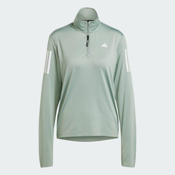 adidas Own the Run Half-Zip Jacket Warm Clay L Womens Product Image