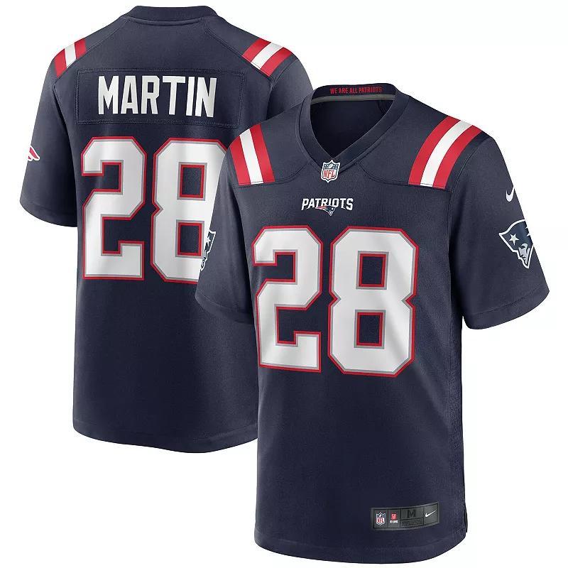 Mens Nike Curtis Martin Navy New England Patriots Game Retired Player Jersey - Navy Product Image