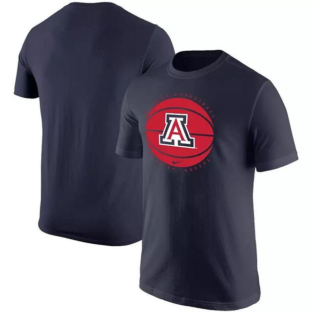 Mens Nike Arizona Wildcats Basketball Team Issue T-Shirt Blue Product Image