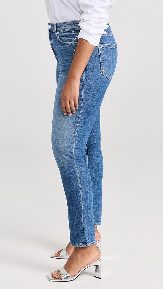 PAIGE High Rise Sarah Slim Jeans | Shopbop Product Image