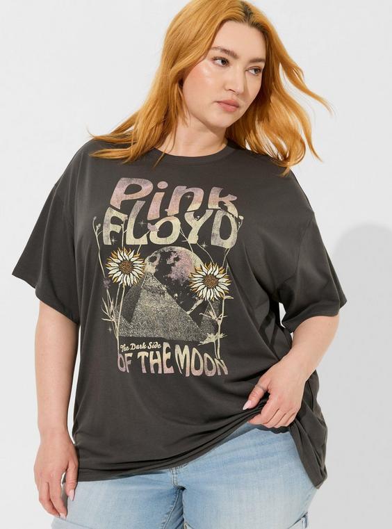 Pink Floyd Oversized Fit Cotton Tunic Tee Product Image