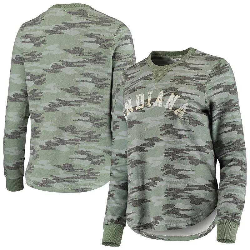 Womens Camo Indiana Hoosiers Comfy Pullover Sweatshirt Product Image