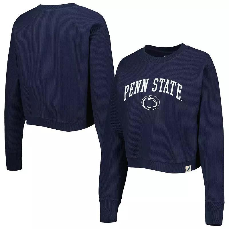 Womens League Collegiate Wear Penn State Nittany Lions Classic Campus Corded Timber Sweatshirt Blue Product Image