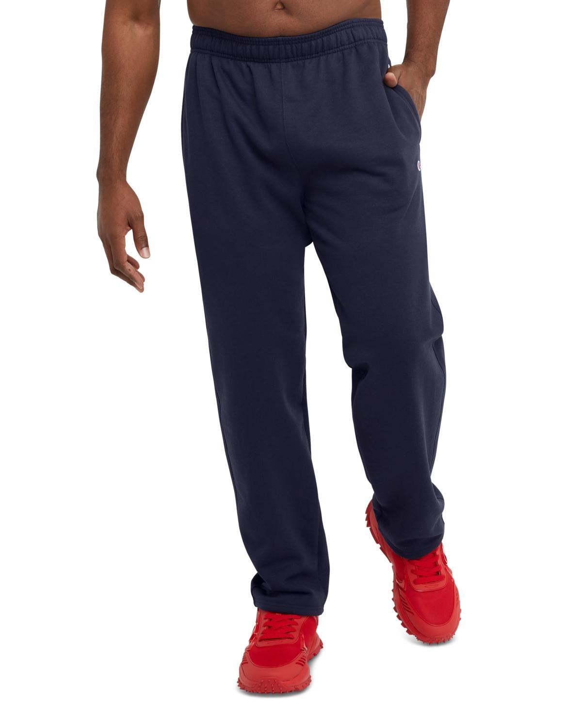 Champion Mens Big & Tall Powerblend Open Bottom Fleece Sweatpants Product Image