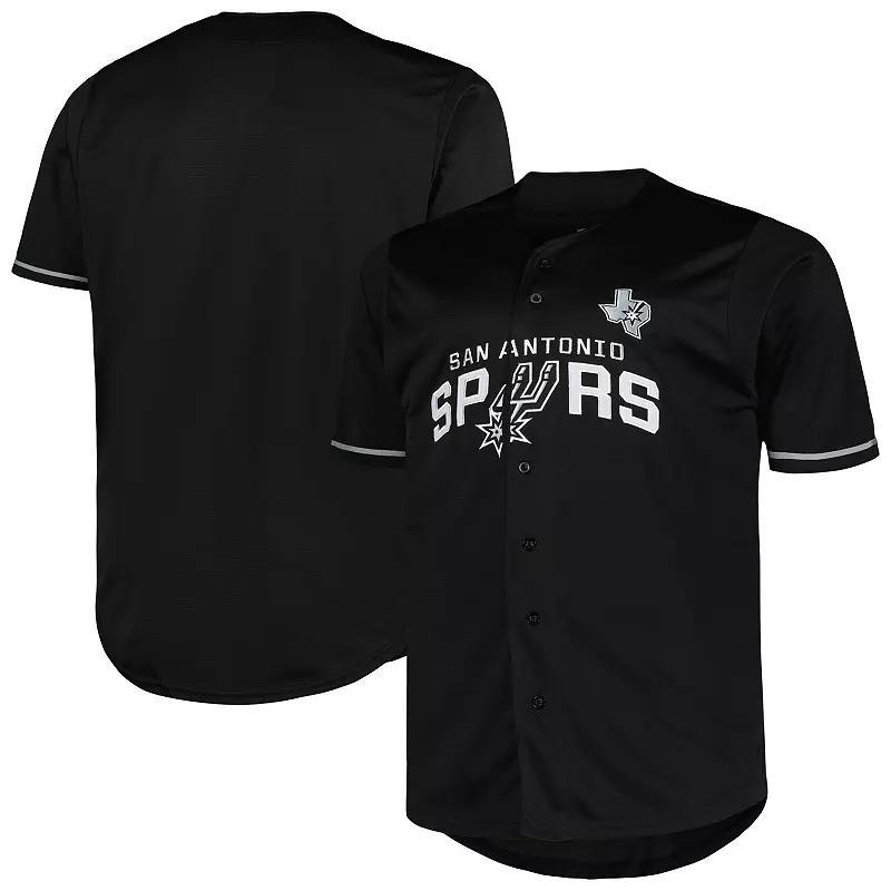 Profile Mens San Antonio Spurs Big Tall Pop Jersey - Black Product Image