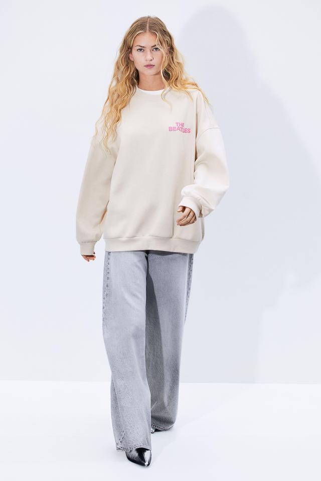 Oversized Printed Sweatshirt Product Image