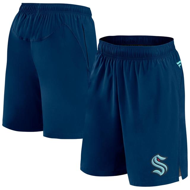 Mens Fanatics Branded Deep Sea Blue Seattle Kraken Authentic Pro Tech Shorts Product Image