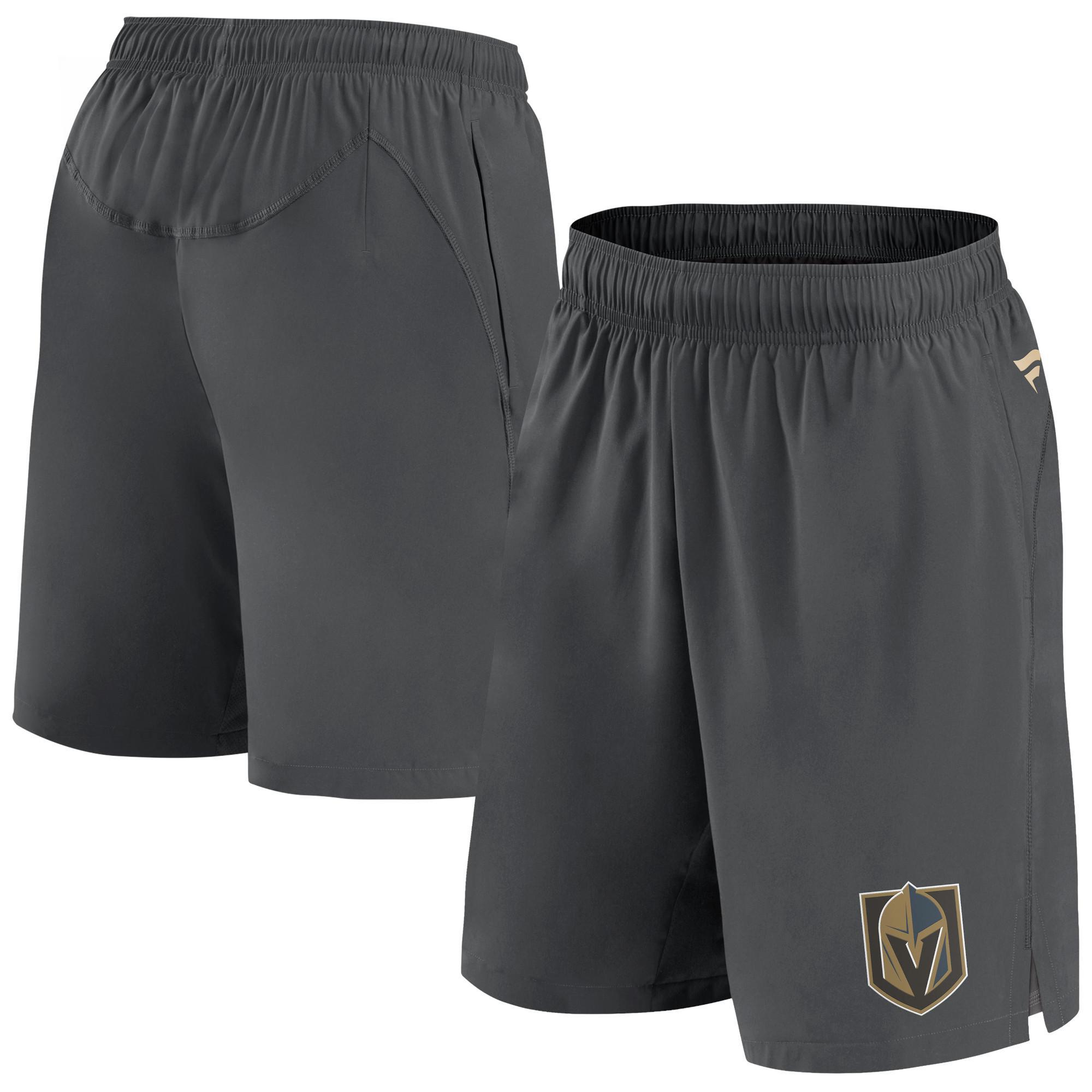 Mens Fanatics Branded Gray Vegas Golden Knights Authentic Pro Tech Shorts Product Image