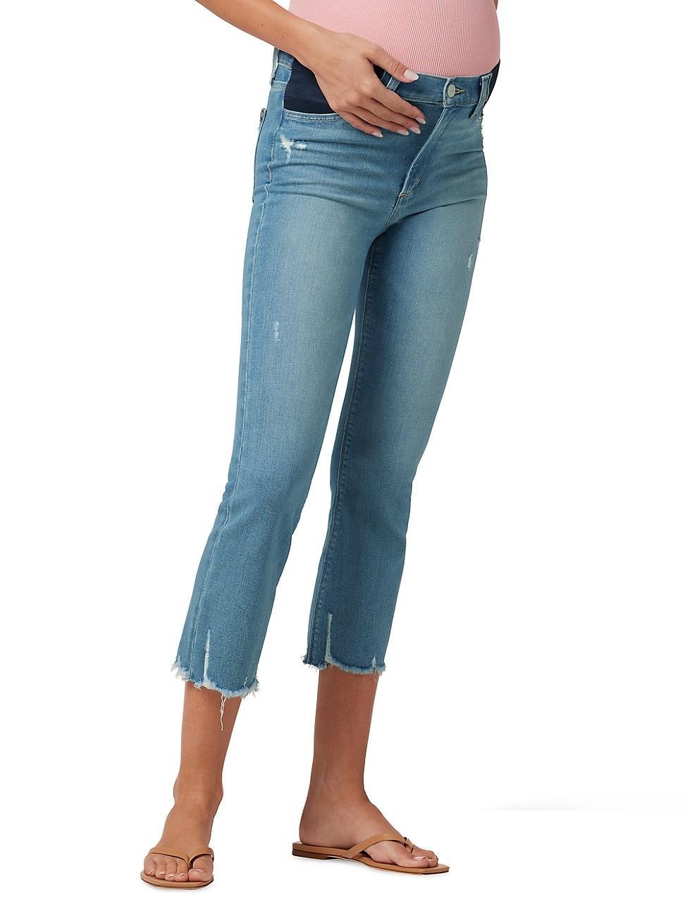 Womens The Callie Ankle-Crop Boot-Cut Maternity Jeans Product Image