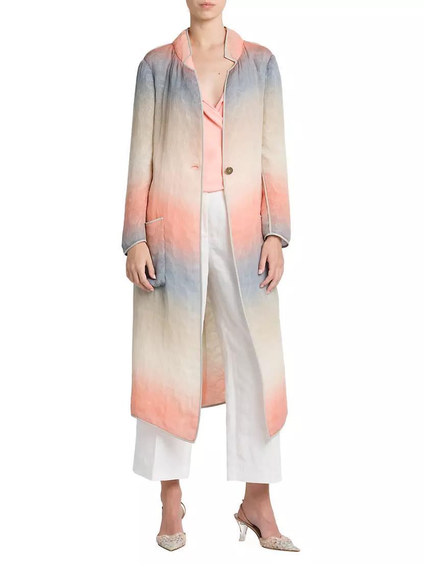 Ombré Silk-Blend Overcoat Product Image