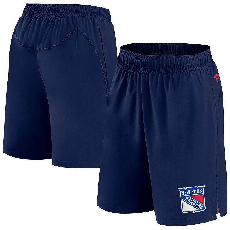 Mens Fanatics Branded  Navy New York Rangers Authentic Pro Tech Shorts Product Image