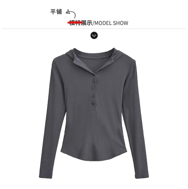 Boatneck Long-Sleeve Skinny Crop Tee Product Image