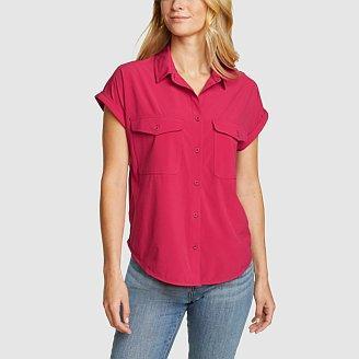 Women's Escapelite Short-Sleeve Button Shirt Product Image