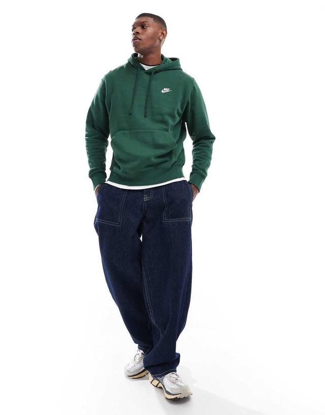 Nike Club hoodie in green Product Image