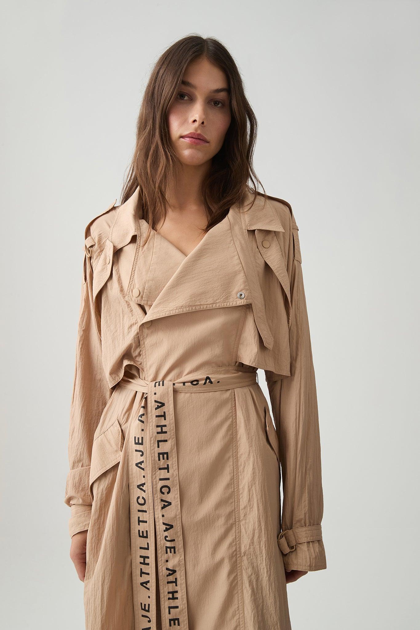 Longline Belted Trench 703 Product Image