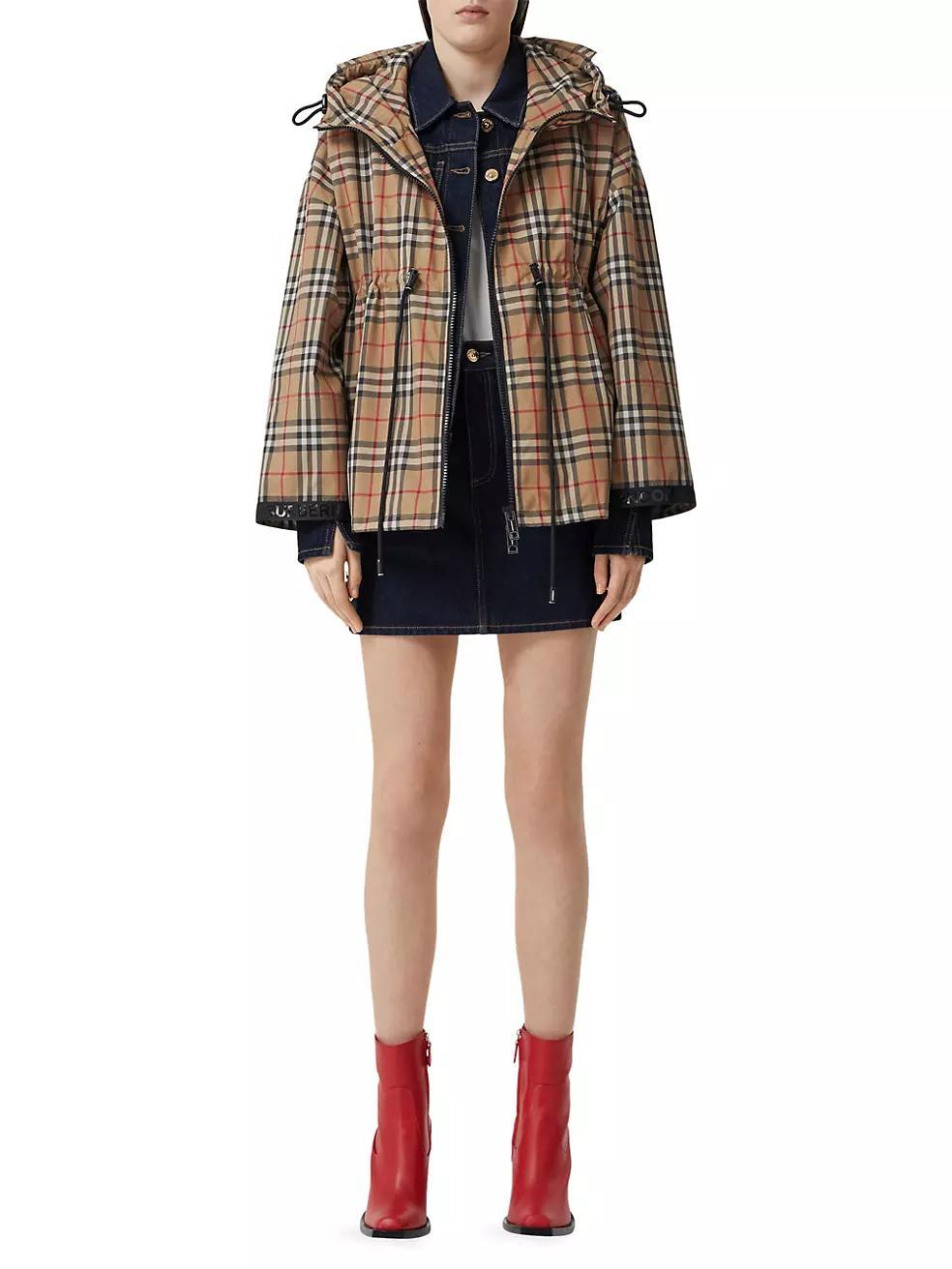 Bacton Hooded Check Logo Coat Product Image