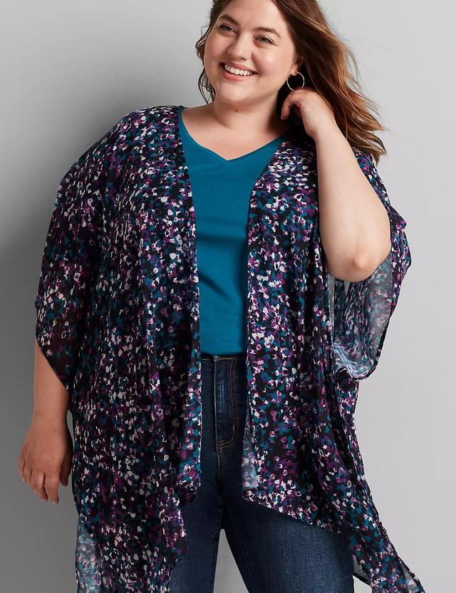 Printed Kimono Overpiece Product Image