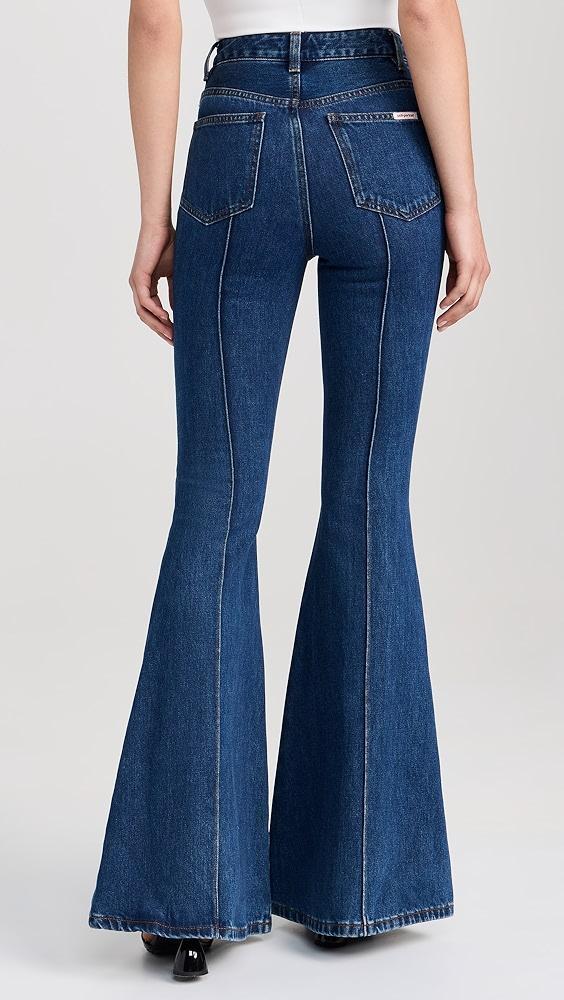 Self Portrait Denim Kick Flare Jeans | Shopbop Product Image