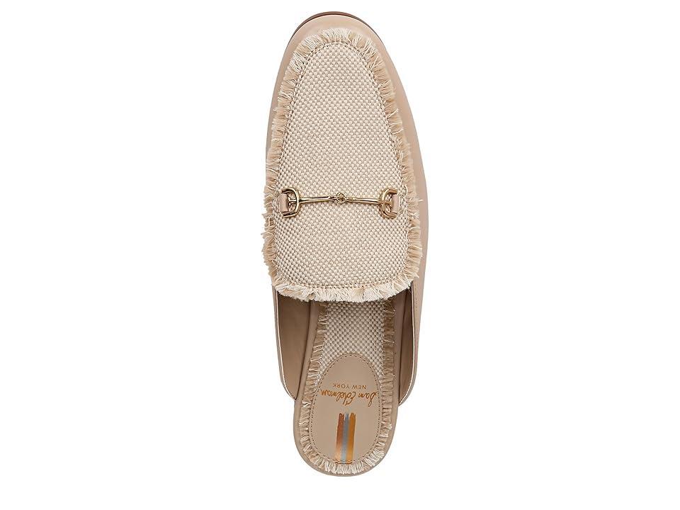 Sam Edelman Linnie Fray Leather and Fabric Bit Buckle Loafer Mules Product Image