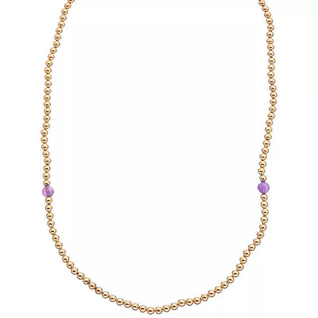 Juvell 18k Gold Plated Quartz Necklace, Womens Gold Tone Product Image