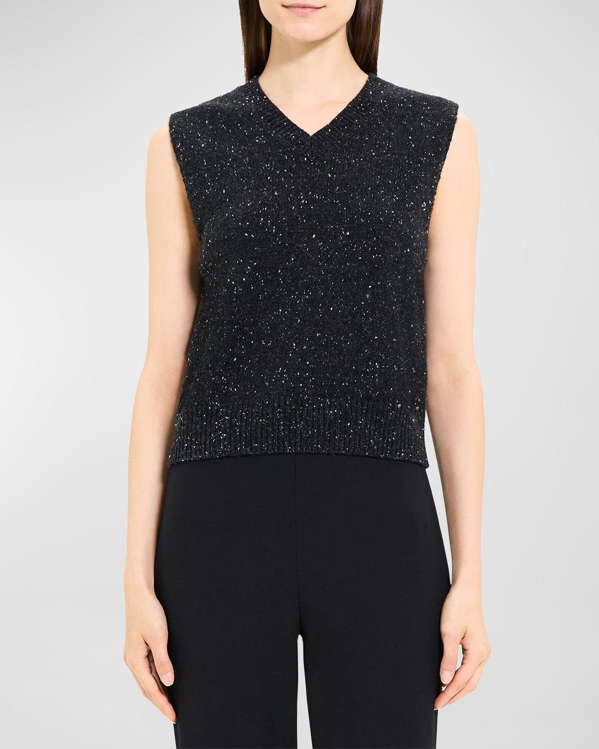 Theory Marled Wool & Cashmere Sweater Vest Product Image