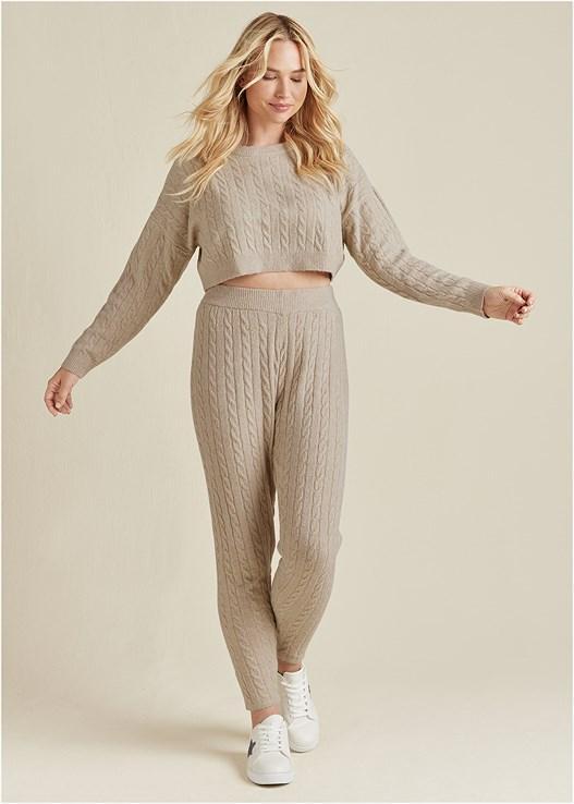 Cable Knit Leggings Product Image