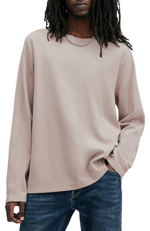 ALLSAINTS Rowe Regular Fit Cotton Sweater In Boston Taupe Product Image