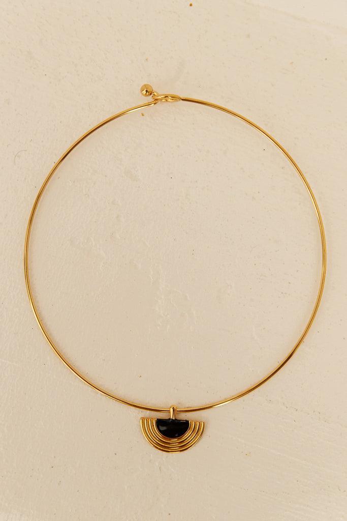 18k Gold Plated Luna Glow Necklace Gold Product Image