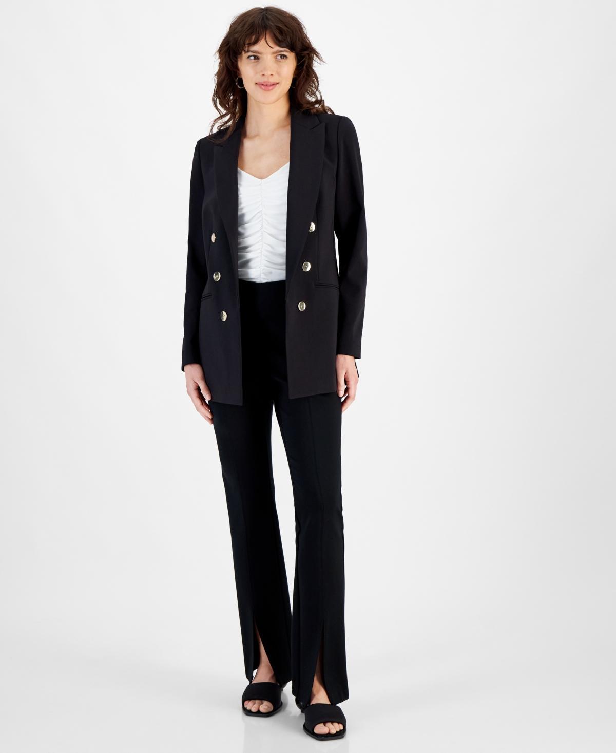 Women's Peak-Lapel Open-Front Long-Sleeve Blazer, Created for Macy's  Product Image