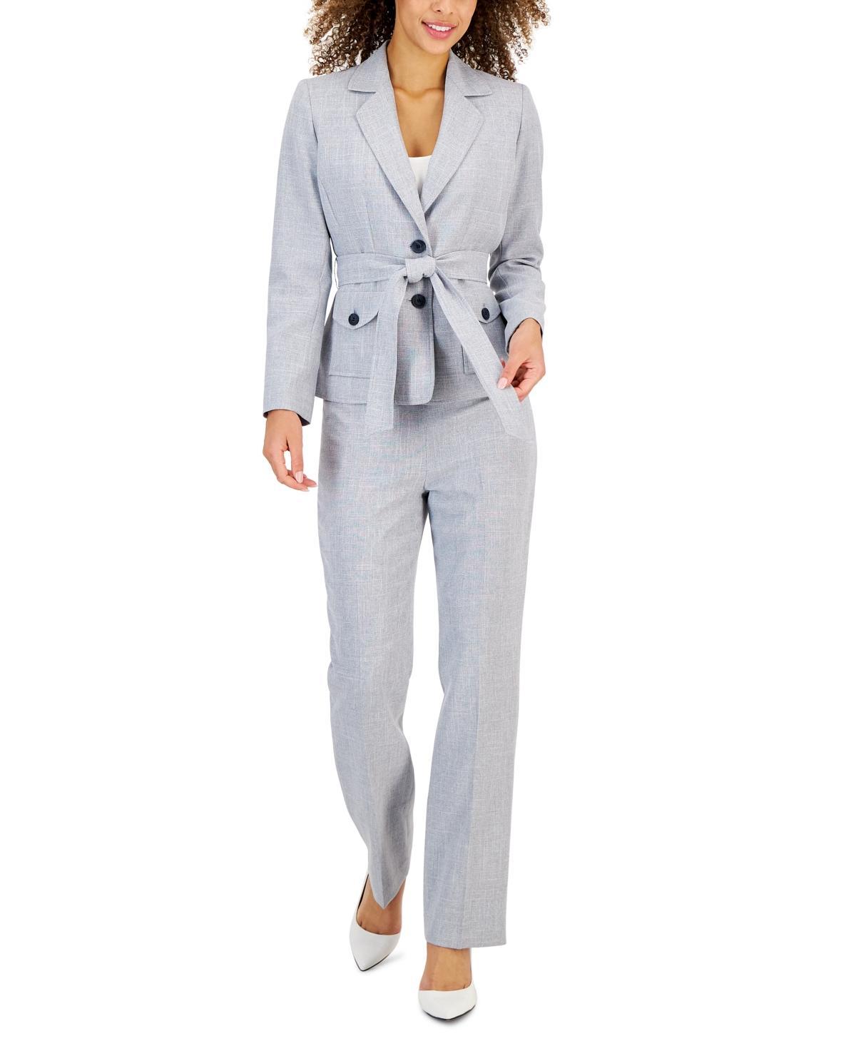 Le Suit Womens Belted Safari Jacket Pantsuit, Regular & Petite Sizes Product Image