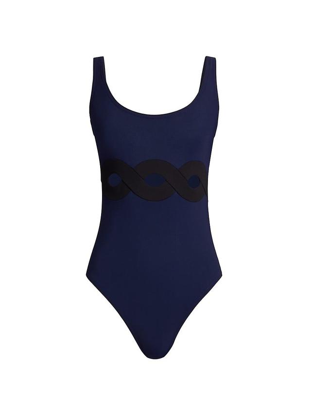 Womens Octavia Swirling Cut-Out One-Piece Swimsuit Product Image