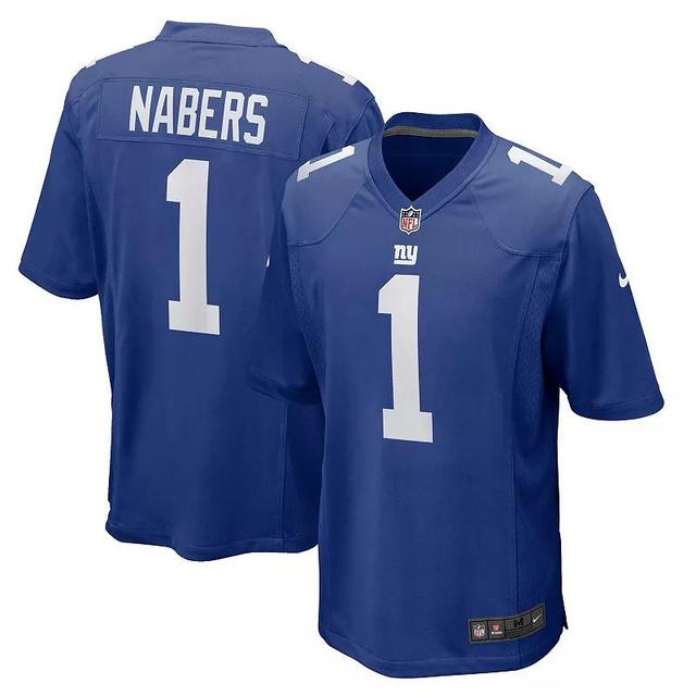 Mens Nike Malik Nabers Royal New York Giants Player Game Jersey Product Image