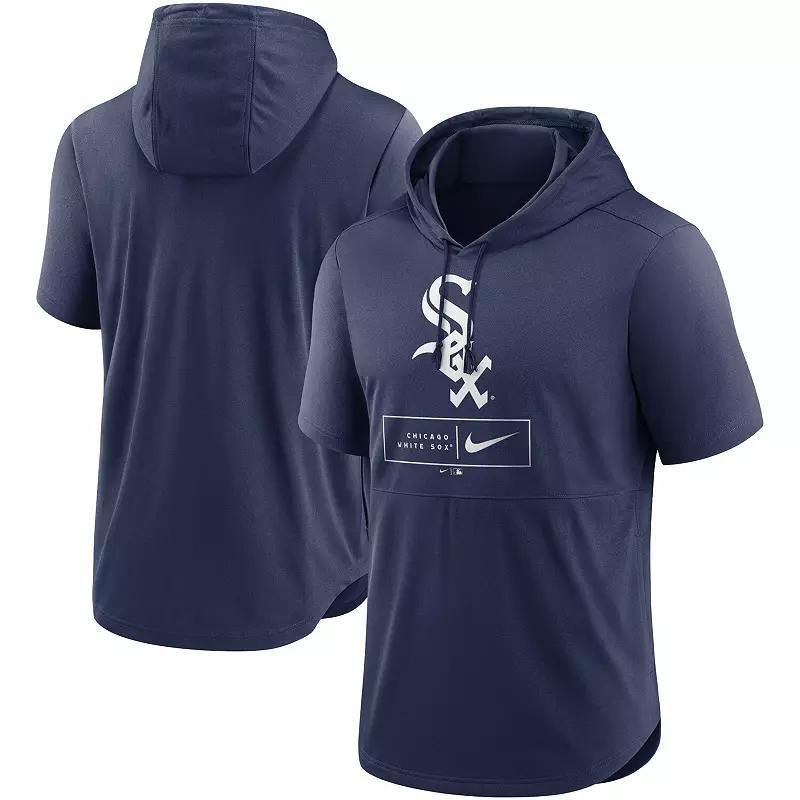 Mens Nike Chicago White Sox Lockup Performance Short Sleeve Lightweight Hooded Top Product Image