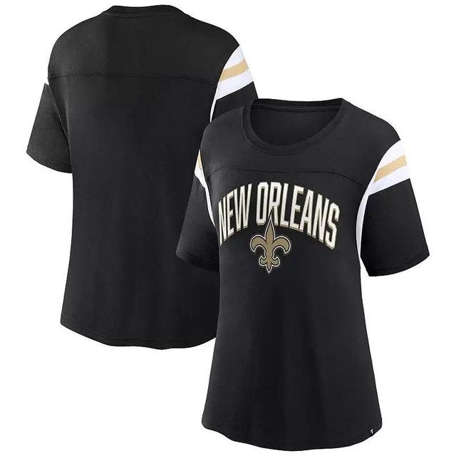 Womens Fanatics Branded New Orleans Saints Earned Stripes T-Shirt Product Image