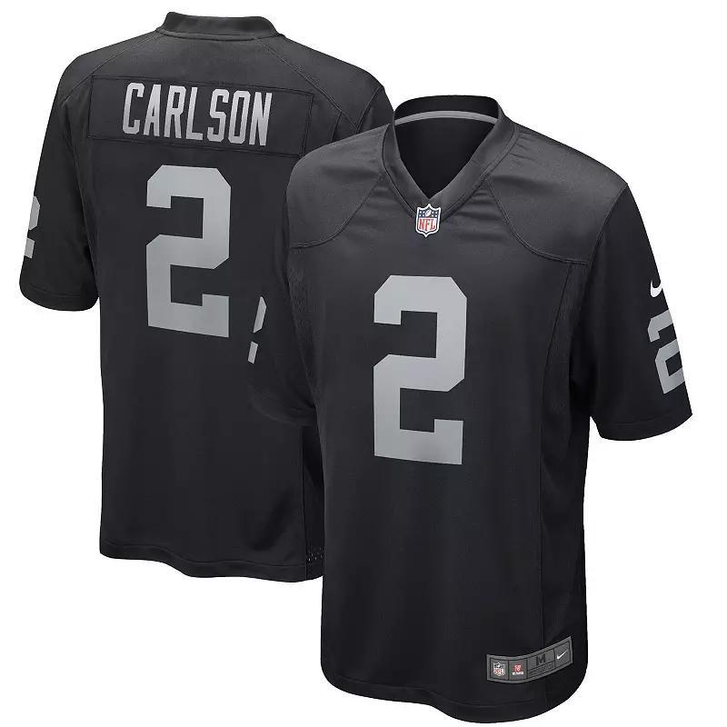 Mens Nike Daniel Carlson Black Las Vegas Raiders Game Player Jersey Product Image