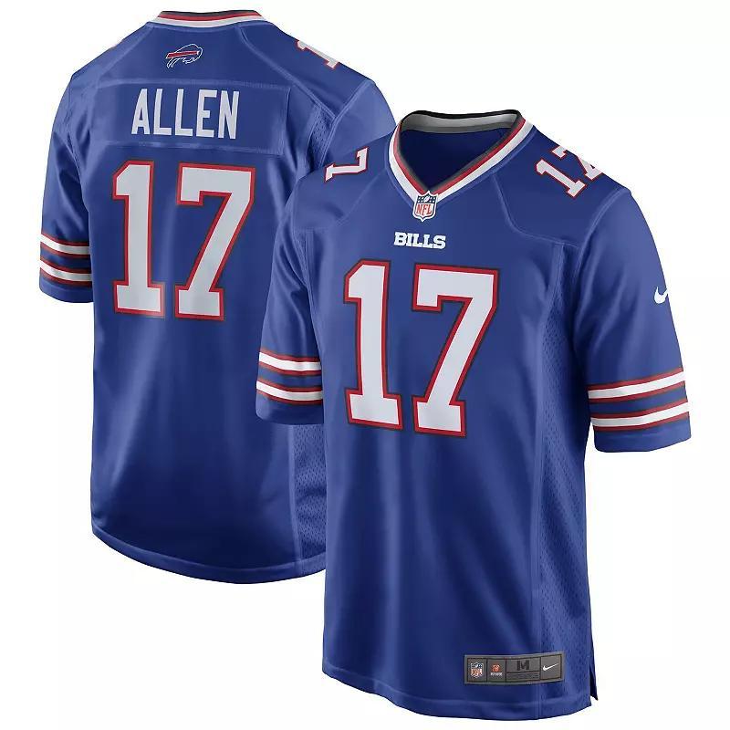 Mens Nike Josh Allen Royal Buffalo Bills Team Game Player Jersey Product Image