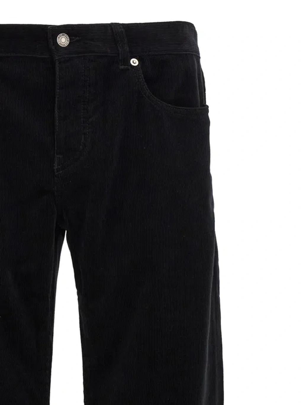 Relaxed Slim-fit Corduroy Pants In Dpfdedblck Product Image