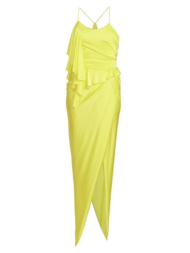 Womens Spaghetti-Strap Draped Maxi Dress Product Image