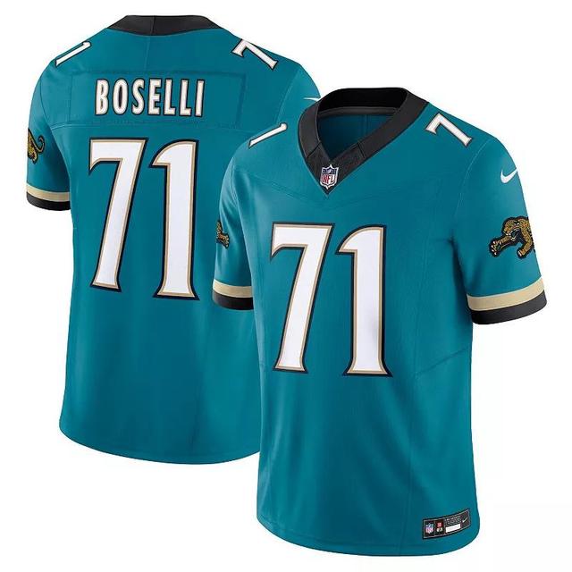 Mens Nike Tony Boselli Teal Jacksonville Jaguars Prowler Throwback Vapor F.U.S.E. Limited Retired Player Jersey Product Image