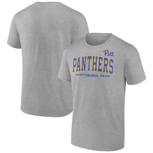 NCAA Pitt Panthers Mens Gray Bi-Blend T-Shirt Product Image