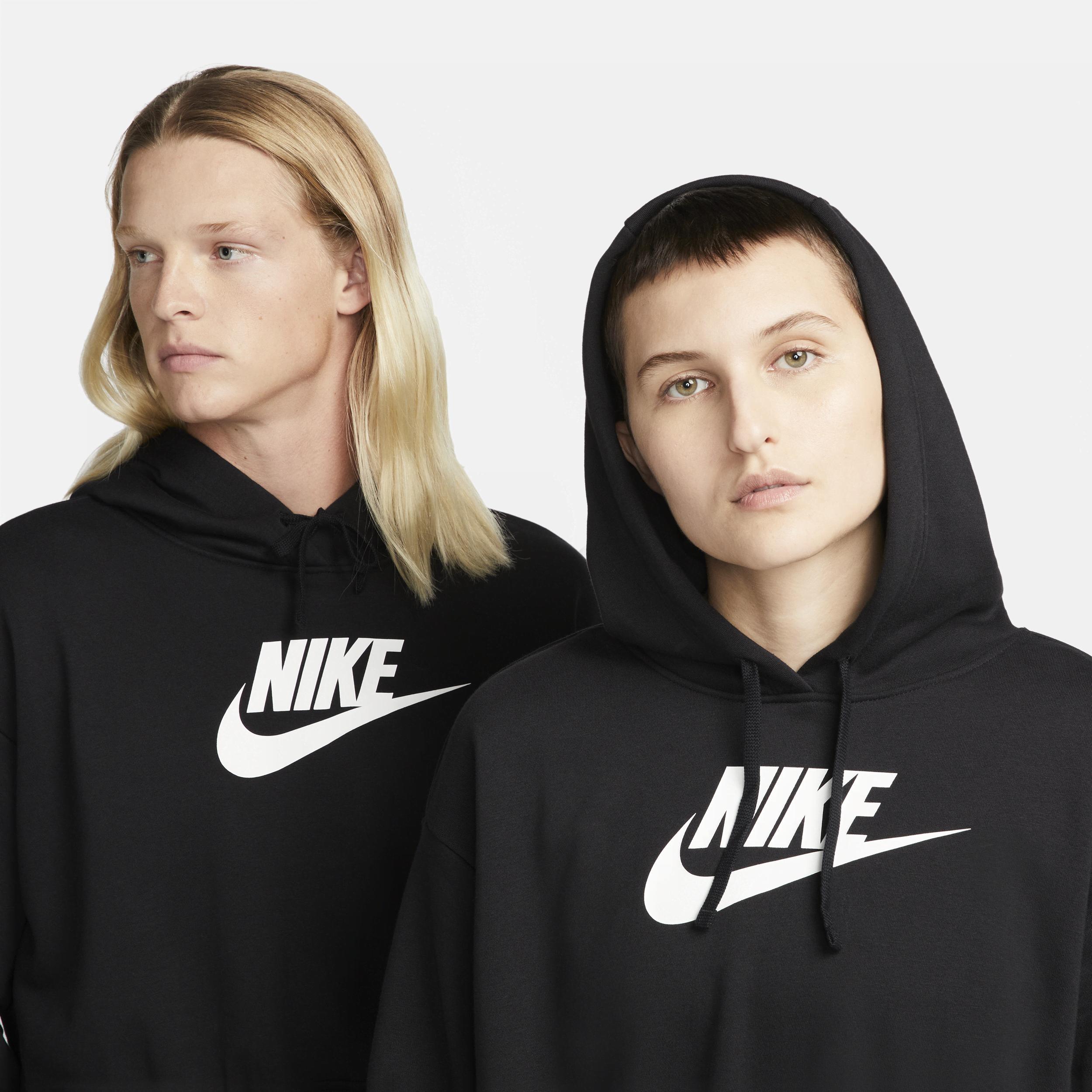 Women's Nike Sportswear Club Fleece Oversized Crop Graphic Hoodie Product Image