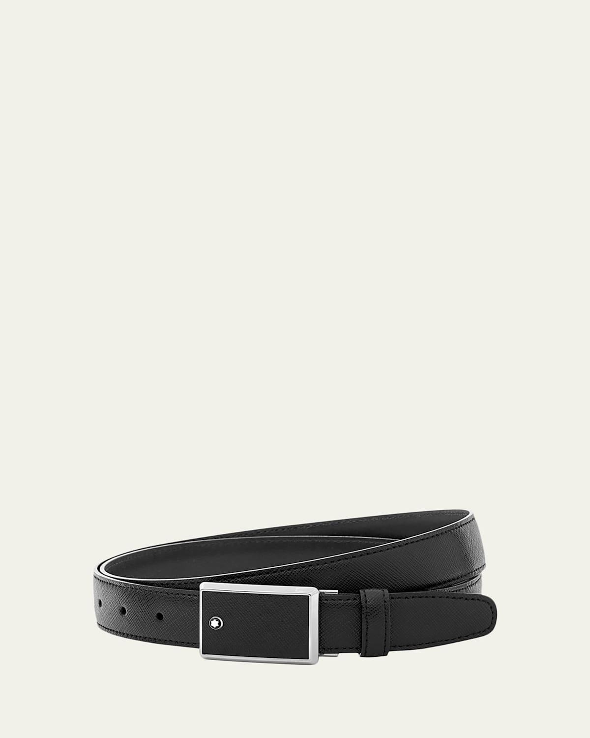 Mens Slim Cut-to-Size Leather Belt Product Image